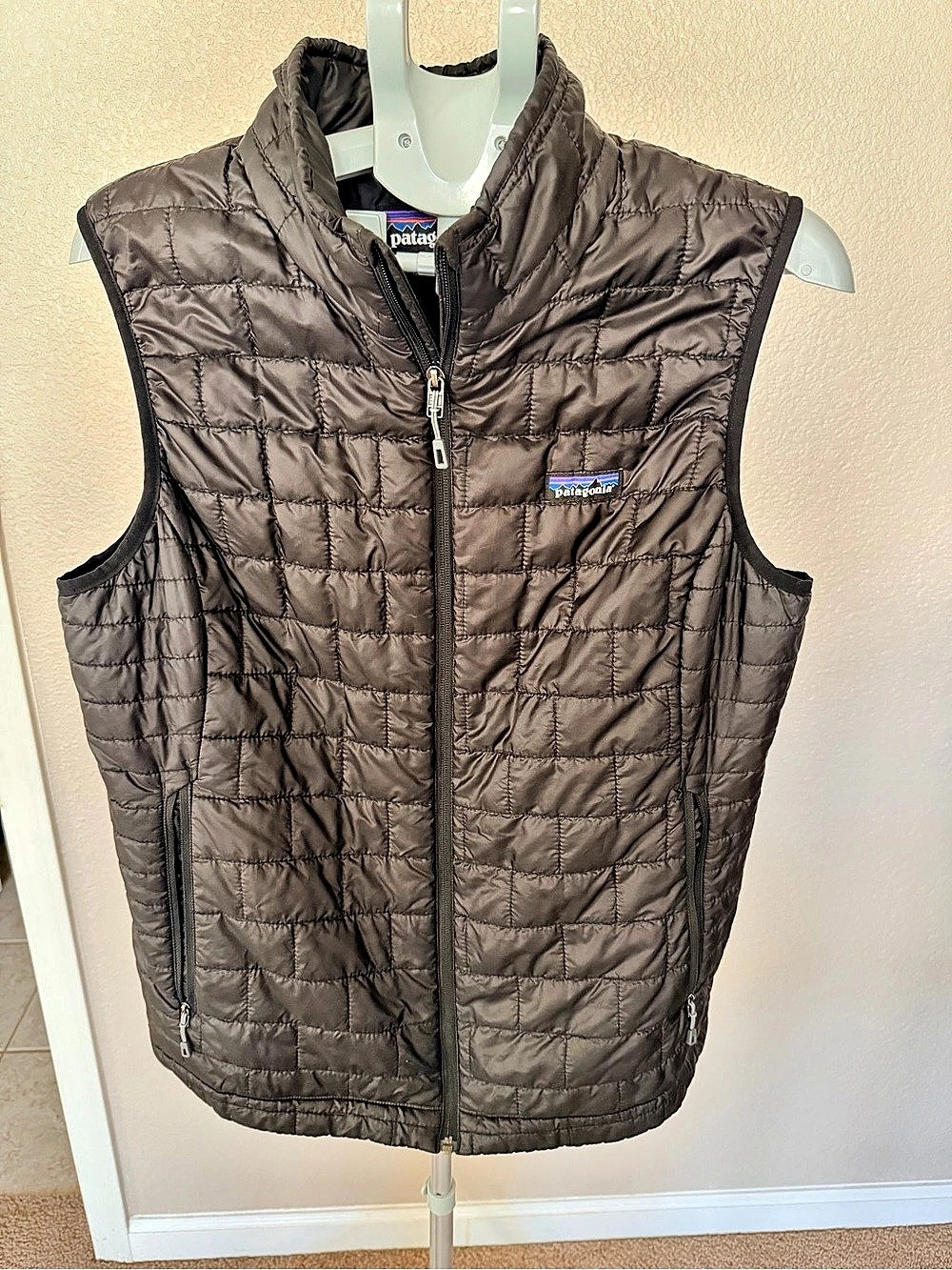 Patagonia Nano Puff Vest Quilted Puffer Vest Gray XL